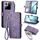 Per Xiaomi 15 Pro Custodia per telefono in pelle con fibbia laterale con cerniera geometrica (viola) Per Xiaomi 15 Pro Custodia per telefono in pelle con fibbia laterale con cerniera geometrica (viola)