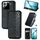 Per Xiaomi 15 Custodia per telefono in pelle magnetica pressata a griglia cubica (nera) Per Xiaomi 15 Custodia per telefono in pelle magnetica pressata a griglia cubica (nera)