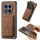 Per Xiaomi Redmi Note 14 Pro+ 5G Retro Pelle Card Bag Custodia Magnetica per Telefono (Marrone) Per Xiaomi Redmi Note 14 Pro+ 5G Retro Pelle Card Bag Custodia Magnetica per Telefono (Marrone)