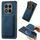 Per Xiaomi Redmi Note 14 Pro+ 5G Retro Pelle Card Bag Custodia Magnetica per Telefono (Blu) Per Xiaomi Redmi Note 14 Pro+ 5G Retro Pelle Card Bag Custodia Magnetica per Telefono (Blu)