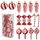 15 pezzi/set decorazioni per l'albero di Natale lecca-lecca vortici caramelle dipinte (rosso) 15 pezzi/set decorazioni per l'albero di Natale lecca-lecca vortici caramelle dipinte (rosso)