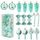 15 pezzi/set decorazioni per l'albero di Natale lecca-lecca vortici caramelle dipinte (verde smeraldo) 15 pezzi/set decorazioni per l'albero di Natale lecca-lecca vortici caramelle dipinte (verde smeraldo)