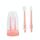 Spazzolino da denti per bambini in silicone alimentare + spazzolino per la lingua, spazzolino per la pulizia orale dei bambini, colore: rosa Spazzolino da denti per bambini in silicone alimentare + spazzolino per la lingua, spazzolino per la pulizia orale dei bambini, colore: rosa