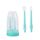 Spazzolino da denti per bambini in silicone alimentare + spazzolino per la lingua, spazzolino per la pulizia orale dei bambini, colore: blu Spazzolino da denti per bambini in silicone alimentare + spazzolino per la lingua, spazzolino per la pulizia orale dei bambini, colore: blu