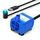 Pompa per fontana per animali domestici DC USB, distributore di acqua per gatti, pompa per acqua silenziosa senza spazzole, stile: luce LED blu Pompa per fontana per animali domestici DC USB, distributore di acqua per gatti, pompa per acqua silenziosa senza spazzole, stile: luce LED blu