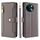Per vivo Y38 5G / T3x Global Sheep Texture Portafoglio con cerniera in pelle Custodia per telefono (grigio)