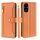Per Honor 200 Pro 5G Custodia per telefono in pelle con cerniera a tracolla con texture di pecora (arancione) Per Honor 200 Pro 5G Custodia per telefono in pelle con cerniera a tracolla con texture di pecora (arancione)