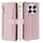 Per Tecno Camon 30 Premier 5G Sheep Texture Portafoglio a tracolla con cerniera in pelle Custodia per telefono (rosa)