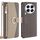 Per Tecno Camon 30 Premier 5G Custodia a tracolla in pelle con texture Litchi (grigio)