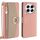 Per Tecno Camon 30 Premier 5G Custodia a tracolla in pelle con texture Litchi (rosa)
