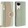 Per vivo S19 Custodia a tracolla in pelle con trama litchi (verde)