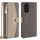Per Honor 200 5G Custodia a tracolla in pelle con texture Litchi (grigio)