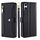 Per Sony Xperia 10 VI Lite Custodia per telefono in pelle con cerniera e tracolla con texture di pecora (nero) Per Sony Xperia 10 VI Lite Custodia per telefono in pelle con cerniera e tracolla con texture di pecora (nero)