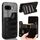 Per Google Pixel 9a Custodia per telefono con motivo a mucca e carta da cucito (nero) Per Google Pixel 9a Custodia per telefono con motivo a mucca e carta da cucito (nero)