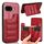 Per Google Pixel 9a Custodia per telefono con motivo a mucca e carta da cucito (rosso)