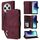 Per Redmi 14C 4G Custodia per telefono in pelle con cerniera smerigliata multifunzionale (rosso vino) Per Redmi 14C 4G Custodia per telefono in pelle con cerniera smerigliata multifunzionale (rosso vino)