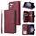 Per Samsung Galaxy S25 5G 9-Slot per schede Portafoglio con cerniera Custodia in pelle per telefono (rosso vino) Per Samsung Galaxy S25 5G 9-Slot per schede Portafoglio con cerniera Custodia in pelle per telefono (rosso vino)