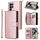 Per Samsung Galaxy S25 Ultra 5G 9-Slot per schede Portafoglio con cerniera Custodia in pelle per telefono (oro rosa) Per Samsung Galaxy S25 Ultra 5G 9-Slot per schede Portafoglio con cerniera Custodia in pelle per telefono (oro rosa)