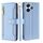 Per Redmi 13 4G Custodia per telefono in pelle con cerniera a tracolla con texture di pecora (blu) Per Redmi 13 4G Custodia per telefono in pelle con cerniera a tracolla con texture di pecora (blu)