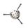 Ruota per diserbo in filo d'acciaio Disco per diserbo in filo ritorto Accessori per lame per tosaerba, specifiche: 3 teste