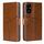 Per Honor 200 Pro 5G Custodia in pelle con cuciture geometriche (marrone chiaro) Per Honor 200 Pro 5G Custodia in pelle con cuciture geometriche (marrone chiaro)