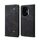 Custodia in pelle con texture denim per Honor 300 5G (nero)