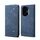 Custodia in pelle con texture denim per Honor 300 5G (blu)