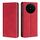 Per vivo X100s Custodia per telefono in pelle magnetica Skin Feel (rosso)