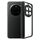 Honor Magic7 Pro Custodia per telefono in TPU satinato + PC trasparente (nero) Honor Magic7 Pro Custodia per telefono in TPU satinato + PC trasparente (nero)