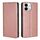 Per vivo iQOO Z9x 5G Gloss Oil Solid Color Magnetic Leather Phone Case (Oro rosa) Per vivo iQOO Z9x 5G Gloss Oil Solid Color Magnetic Leather Phone Case (Oro rosa)
