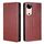 Per vivo S19 Gloss Oil Solid Color Magnetic Leather Phone Case (Marrone)
