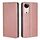 Per vivo S19 Gloss Oil Custodia magnetica in pelle tinta unita (oro rosa)