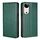 Per vivo S19 Gloss Oil Custodia magnetica in pelle tinta unita (verde)