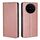 Per vivo X100s Gloss Oil Solid Color Magnetic Leather Phone Case (Oro rosa) Per vivo X100s Gloss Oil Solid Color Magnetic Leather Phone Case (Oro rosa)