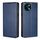 Per vivo Y28 4G Gloss Oil Solid Color Magnetic Leather Phone Case (Blu)