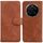 Custodia in pelle flip per telefono cellulare For Honor Magic7 Pro Skin Feel Pure Color (marrone) Custodia in pelle flip per telefono cellulare For Honor Magic7 Pro Skin Feel Pure Color (marrone)