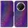 Per Honor X9c Custodia per telefono in pelle con fibbia magnetica colorata (viola) Per Honor X9c Custodia per telefono in pelle con fibbia magnetica colorata (viola)