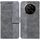 Custodia per telefono in pelle goffrata geometrica per Honor Magic7 (grigio) Custodia per telefono in pelle goffrata geometrica per Honor Magic7 (grigio)