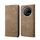 Per Huawei Mate 70 5G Custodia in pelle con texture denim (cachi)