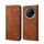 Per Huawei Mate 70 Pro 5G / 70 Pro+ 5G Custodia in pelle con texture denim (marrone) Per Huawei Mate 70 Pro 5G / 70 Pro+ 5G Custodia in pelle con texture denim (marrone)