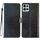Per Motorola Moto G75 5G Custodia in pelle con glitter (nero)