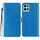Per Motorola Moto G75 5G Custodia in pelle con glitter (blu)