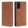 Custodia in pelle magnetica per telefono Honor 200 5G Skin Feel (marrone chiaro) Custodia in pelle magnetica per telefono Honor 200 5G Skin Feel (marrone chiaro)