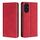 Custodia per telefono in pelle magnetica Skin Feel per Honor 200 5G (rosso)