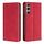 Per Sony Xperia 1 VI Custodia per telefono in pelle magnetica Skin Feel (rosso) Per Sony Xperia 1 VI Custodia per telefono in pelle magnetica Skin Feel (rosso)