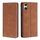 Per Sony Xperia 10 VI Custodia per telefono in pelle magnetica Skin Feel (marrone chiaro) Per Sony Xperia 10 VI Custodia per telefono in pelle magnetica Skin Feel (marrone chiaro)
