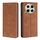 Per Tecno Camon 30 Custodia in pelle magnetica Skin Feel (marrone chiaro)