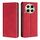 Per Tecno Camon 30 Custodia in pelle magnetica Skin Feel (rosso)