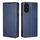 Per Honor 200 5G Gloss Oil Solid Color Magnetic Leather Phone Case (Blu)