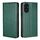 Per Honor 200 5G Custodia per telefono magnetica in pelle tinta unita lucida (verde) Per Honor 200 5G Custodia per telefono magnetica in pelle tinta unita lucida (verde)